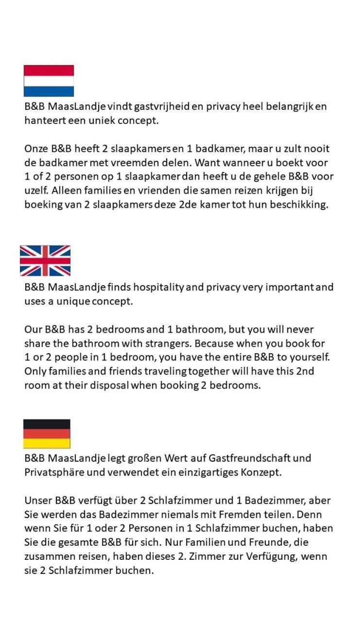 B&B Maaslandje Wijk en Aalburg Eksteriør billede